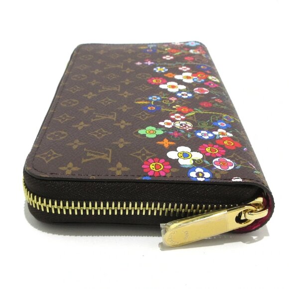 Auth LOUIS VUITTON LV x TM Zippy Wallet M14162 Monogram Pink Multi Character - - Picture 9 of 11